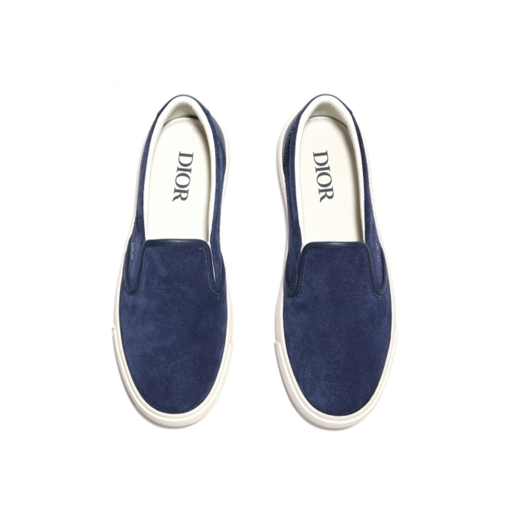 Baskets Dior Leather Slip-On - Blue - Homme