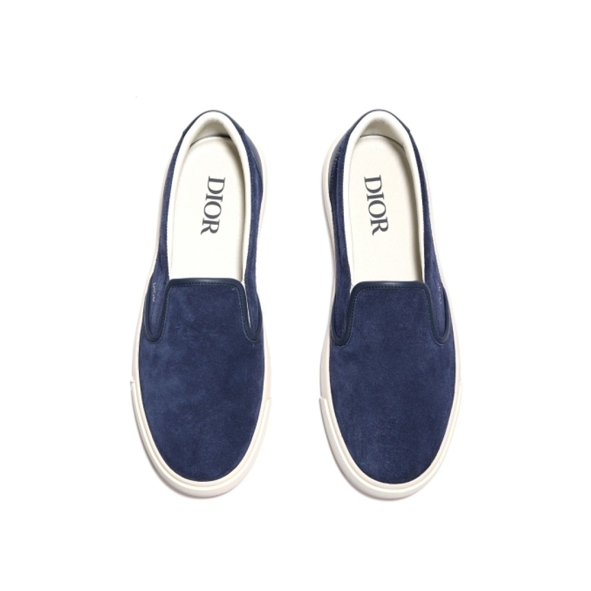 Sneakers - Dior Leather Slip-On - Blue