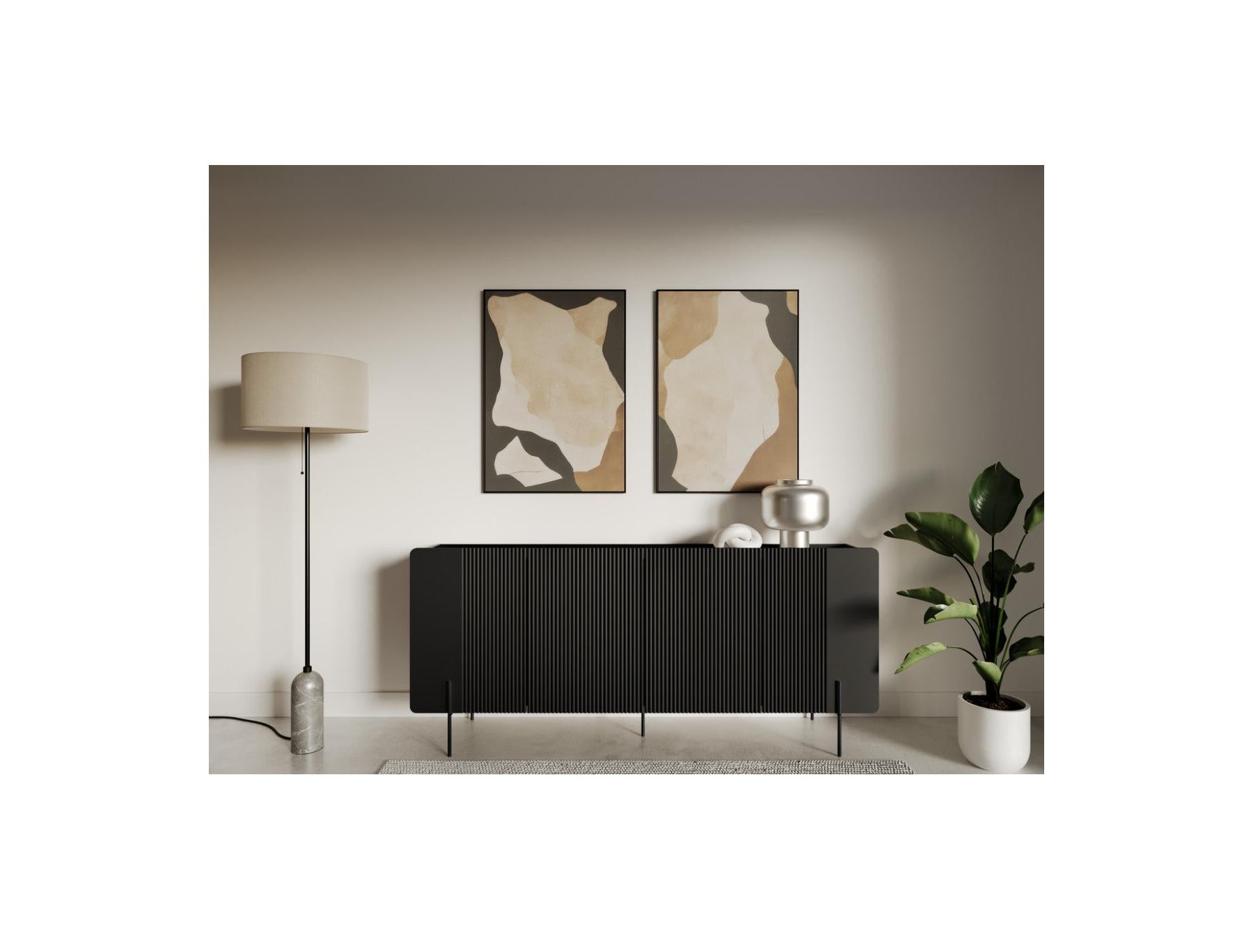 Mathilde - Buffet 4 Portes - Pieds Noir