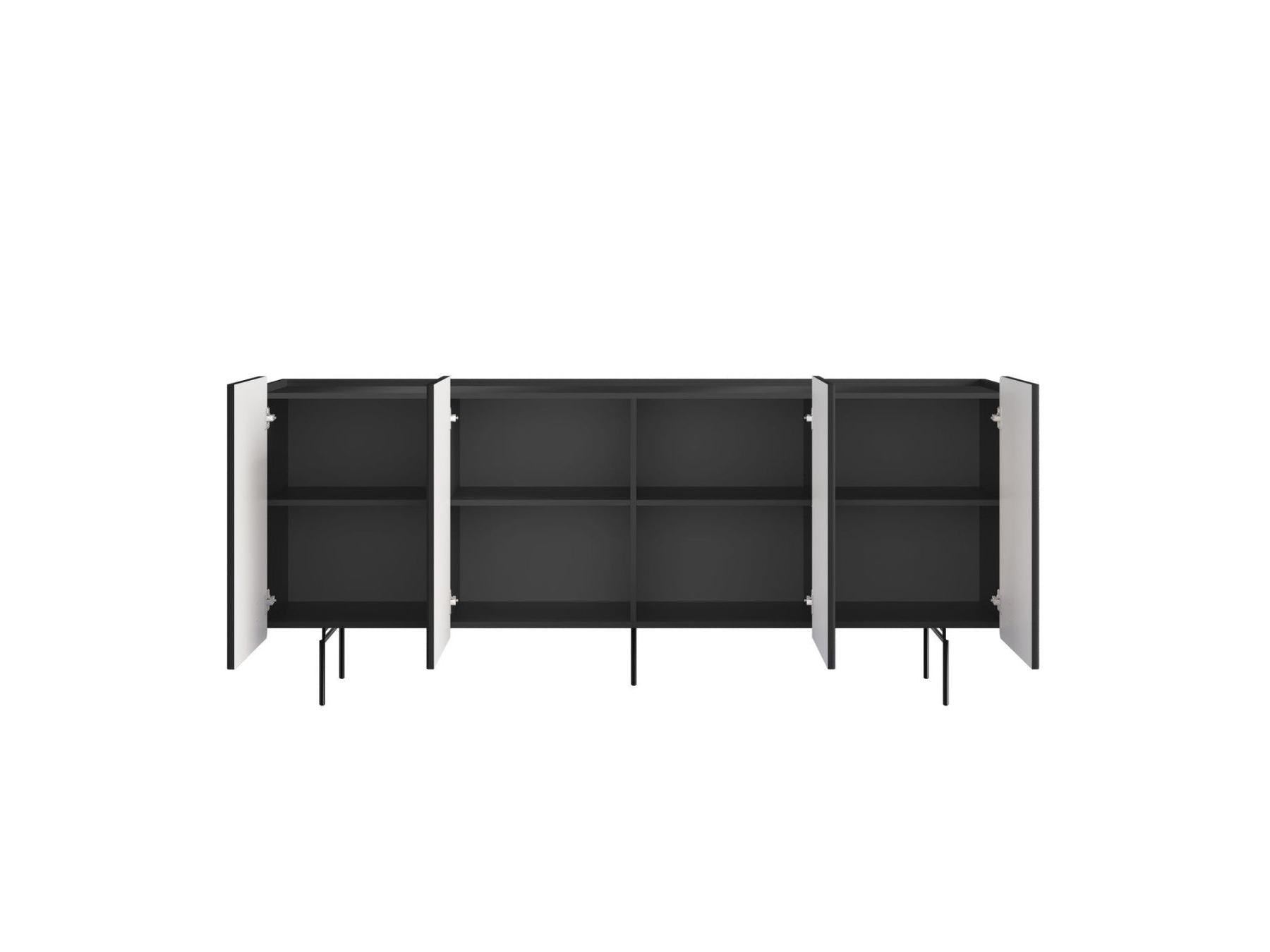 Mathilde - Buffet 4 Portes - Pieds Noir