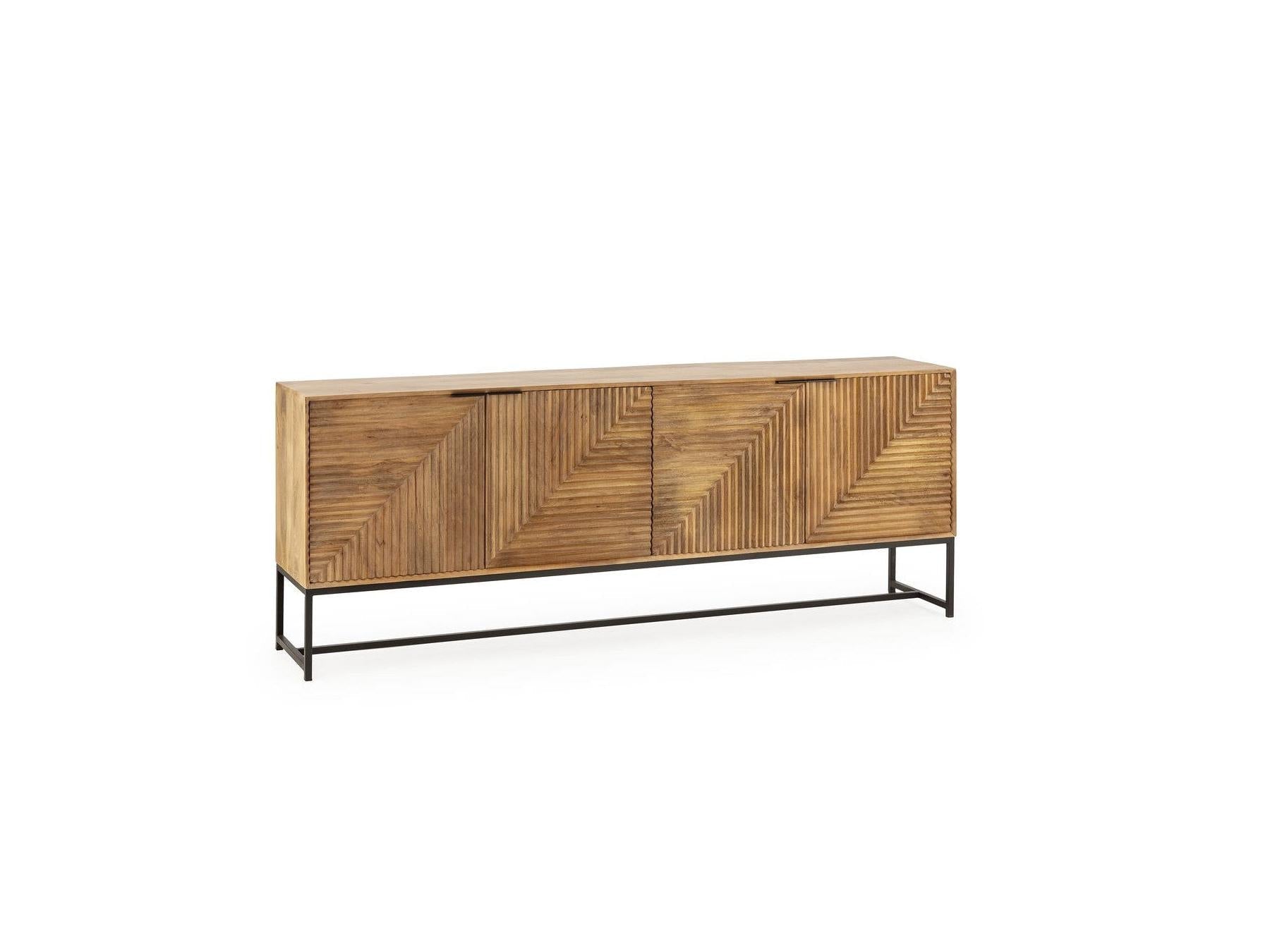 Naomie - Buffet 4 Portes - Bois Massif D'Acacia