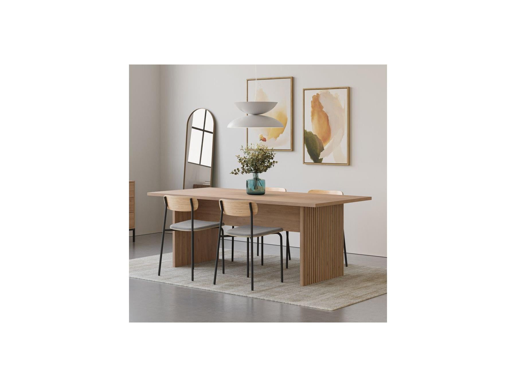 Agathe - Table À Manger - Effet Chêne