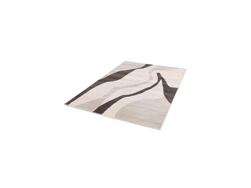 Ulys - Tapis Poils Ras - Motif Abstrait - Gris