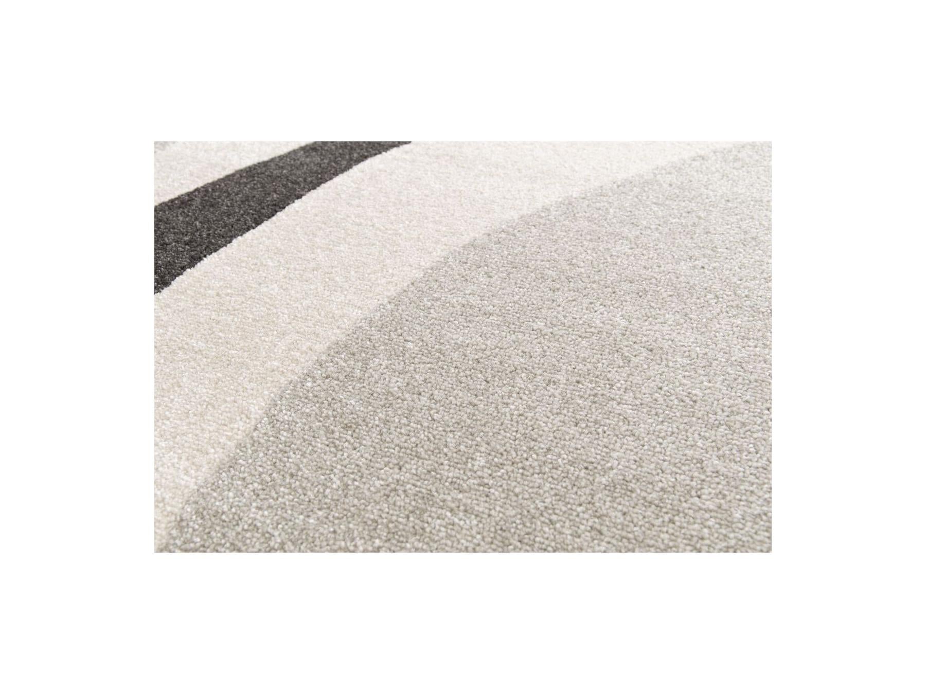 Ulys - Tapis Poils Ras - Motif Abstrait - Gris