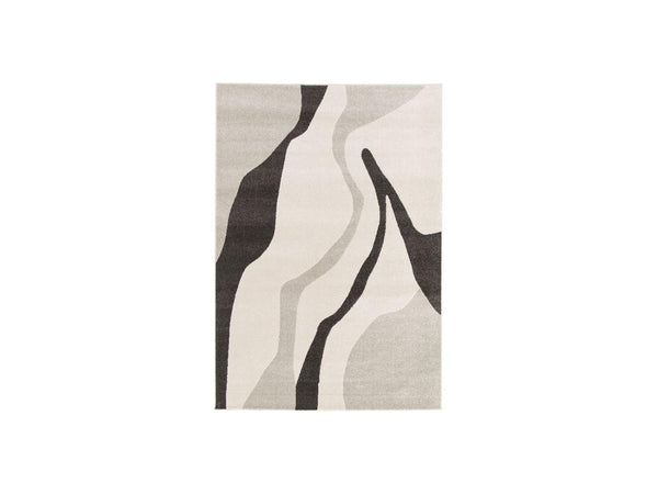 Ulys - Tapis Poils Ras - Motif Abstrait - Gris