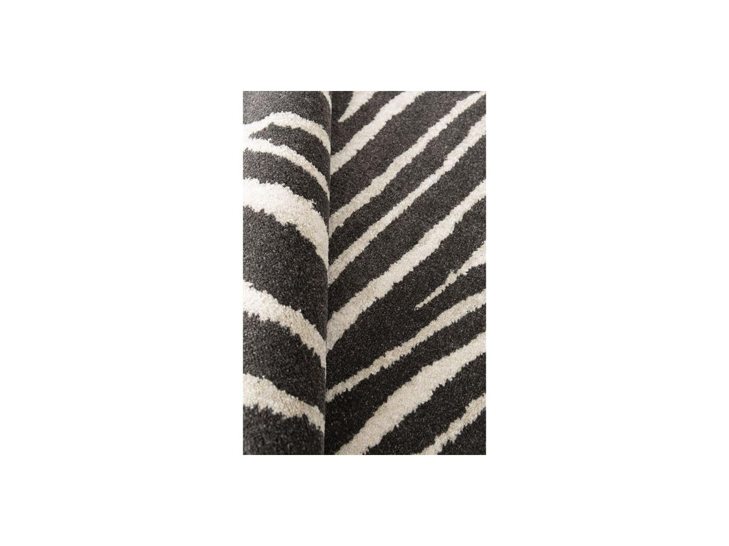 Zayn - Tapis Poils Ras - Motif Abstrait - Gris