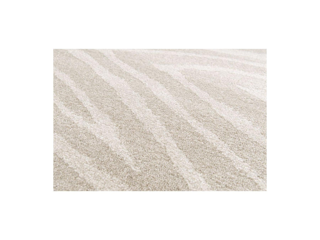 Zayn - Tapis Poils Ras - Motif Abstrait - Beige