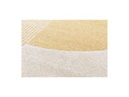 Irena - Tapis Poils Ras - Motif Abstrait - Jaune