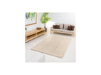 Cyrello - Tapis Poils Longs - Motif Graphique - Beige