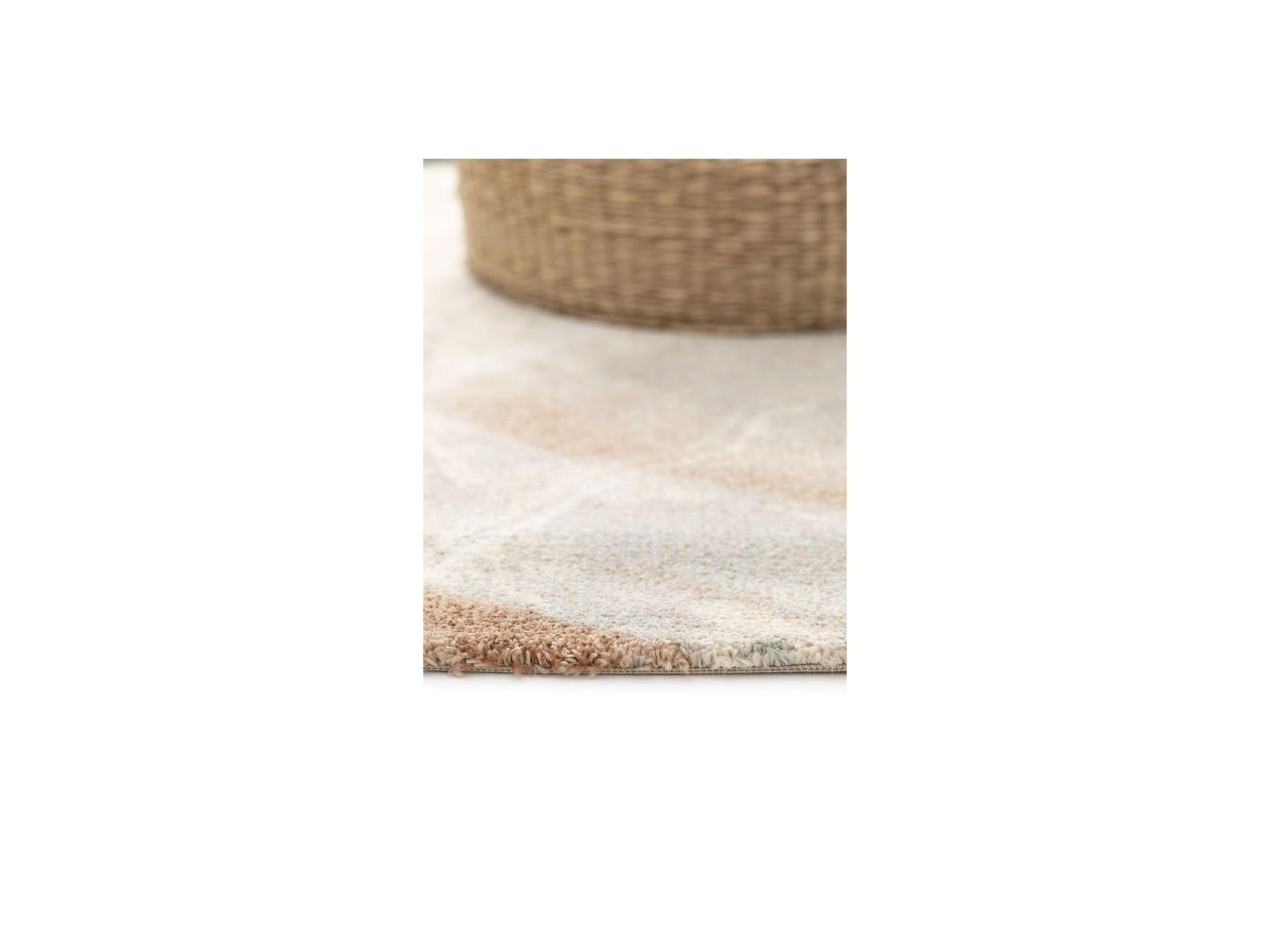 Riviere - Tapis Poils Ras - Motif Abstrait - Bleu