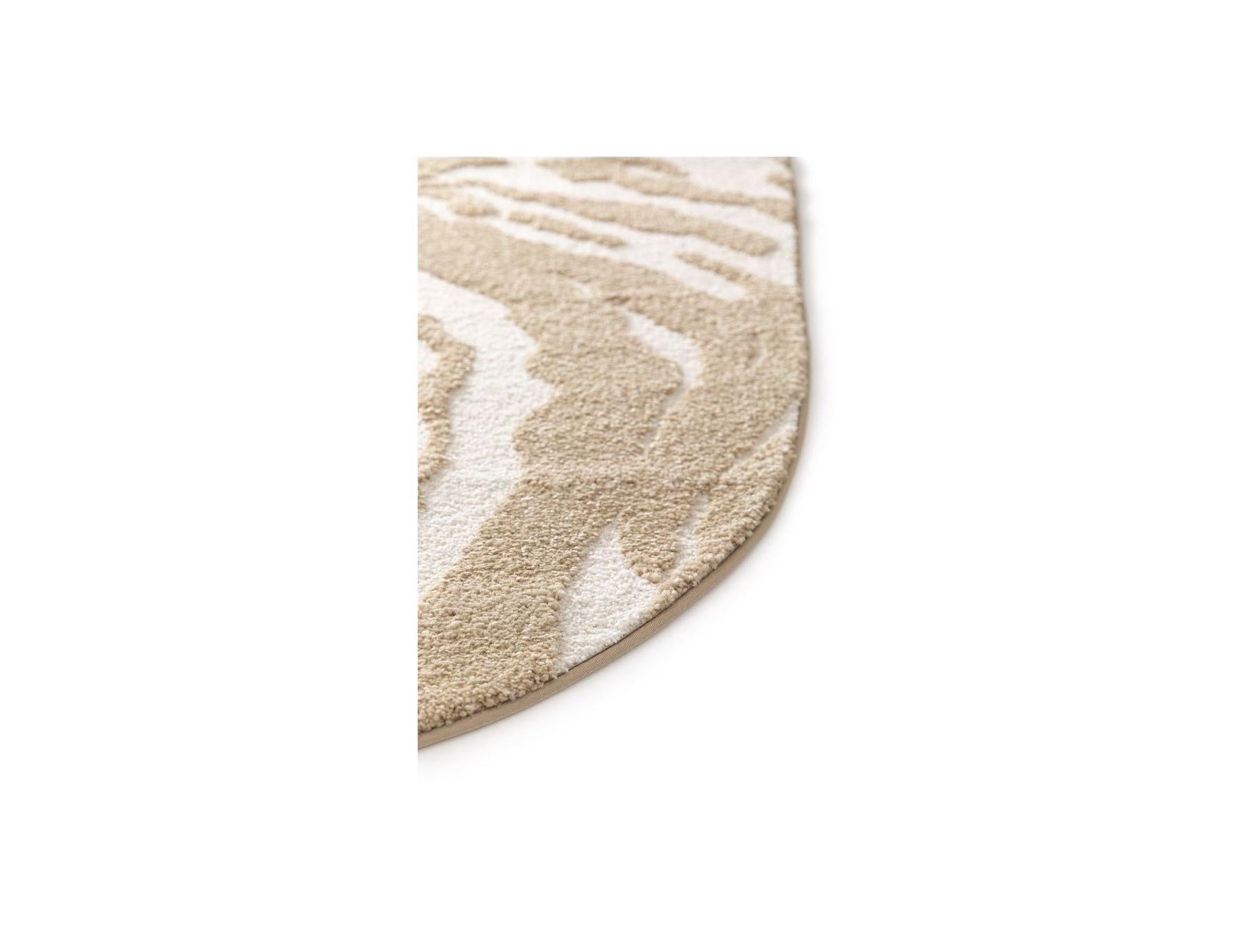Orian - Tapis Poils Courts - Motif Abstrait - Marron