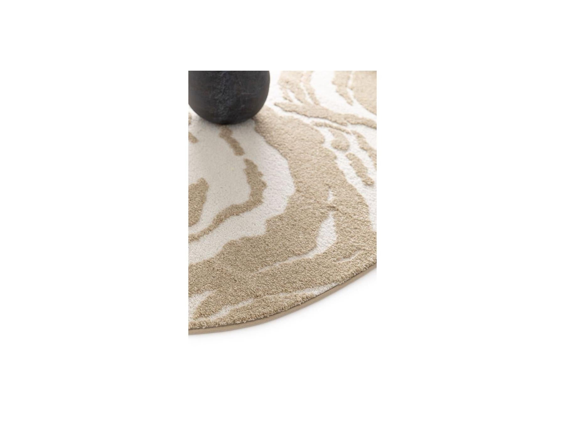 Orian - Tapis Poils Courts - Motif Abstrait - Marron