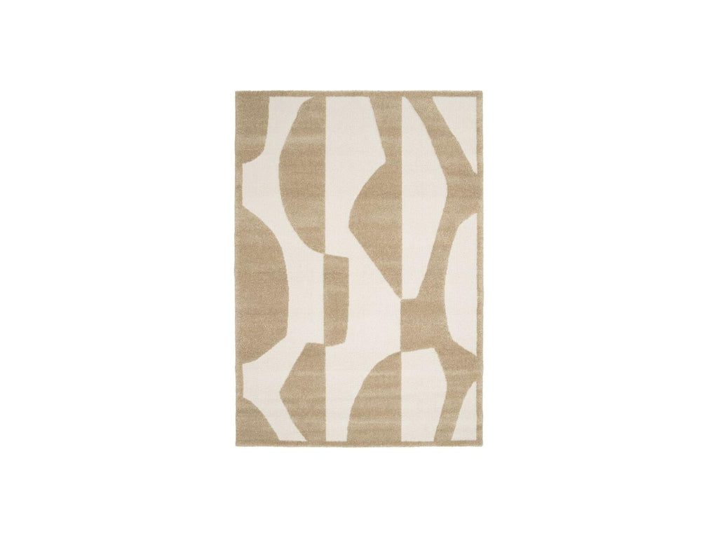 Elior - Tapis Poils Courts - Motif Abstrait - Marron