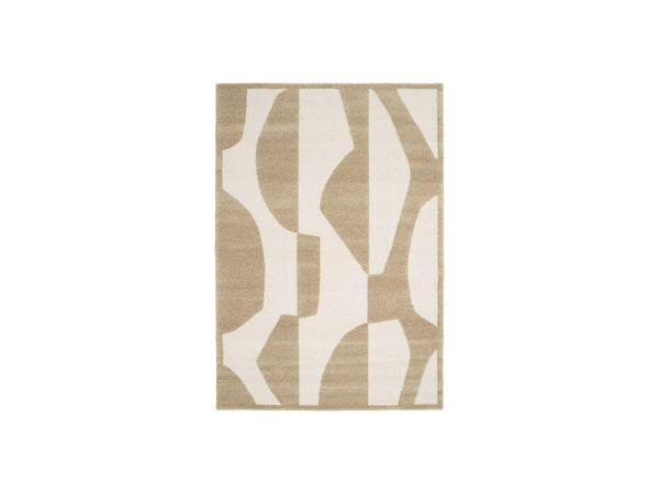 Elior - Tapis Poils Courts - Motif Abstrait - Marron