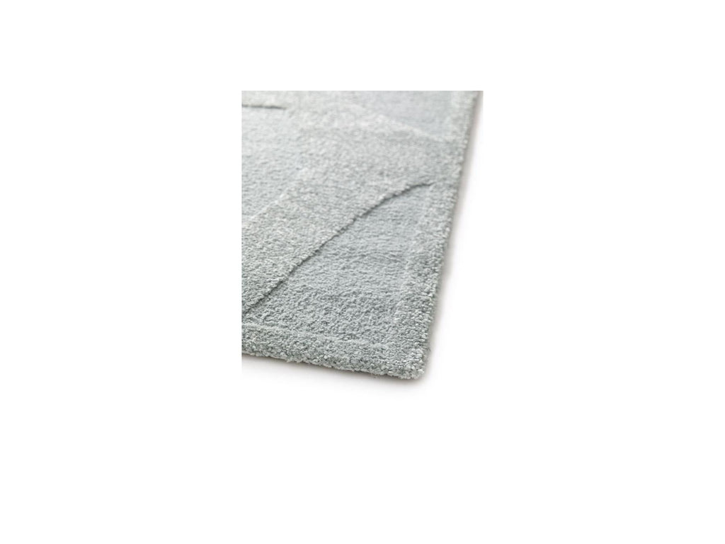 Elior - Tapis Poils Courts - Motif Abstrait - Bleu