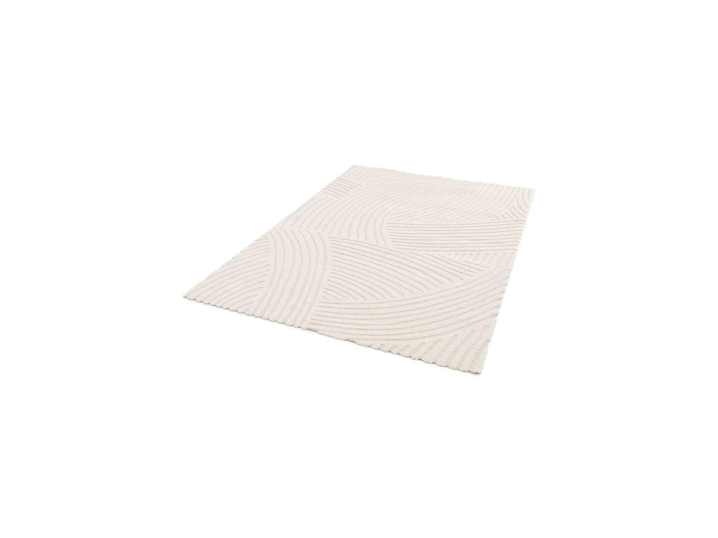 Stan - Tapis Poils Courts - Motif Abstrait - Beige