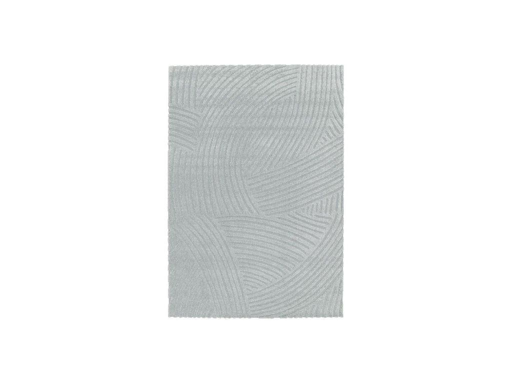 Stan - Tapis Poils Courts - Motif Abstrait - Bleu