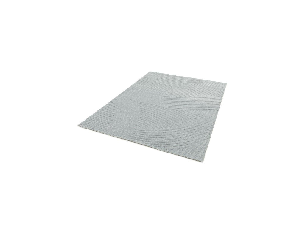 Stan - Tapis Poils Courts - Motif Abstrait - Bleu