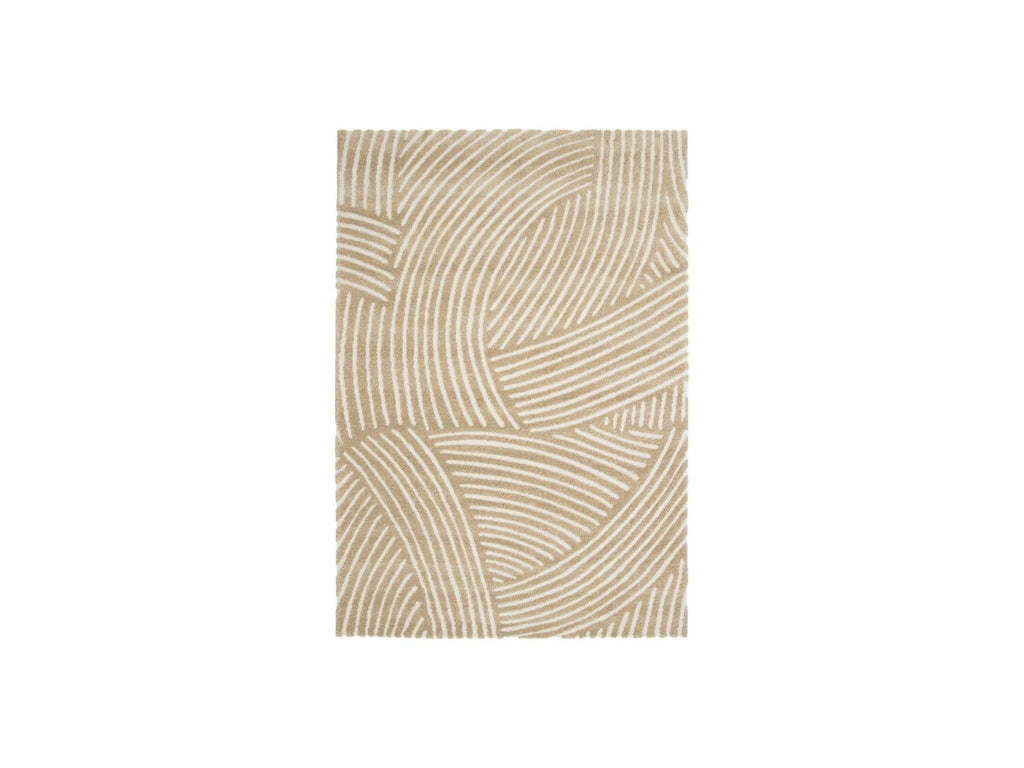Stan - Tapis Poils Courts - Motif Abstrait - Marron