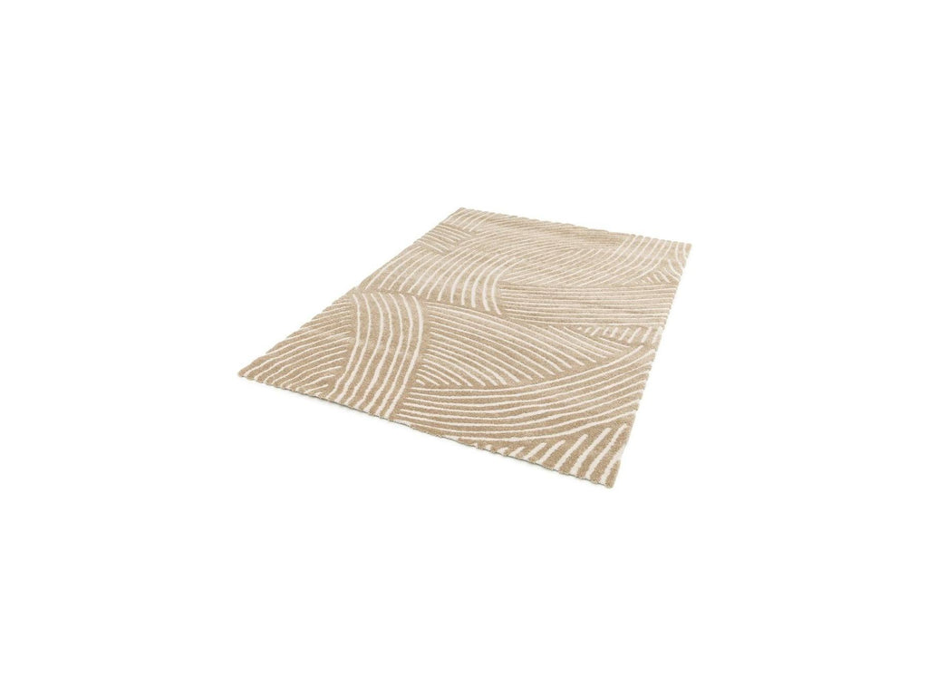 Stan - Tapis Poils Courts - Motif Abstrait - Marron