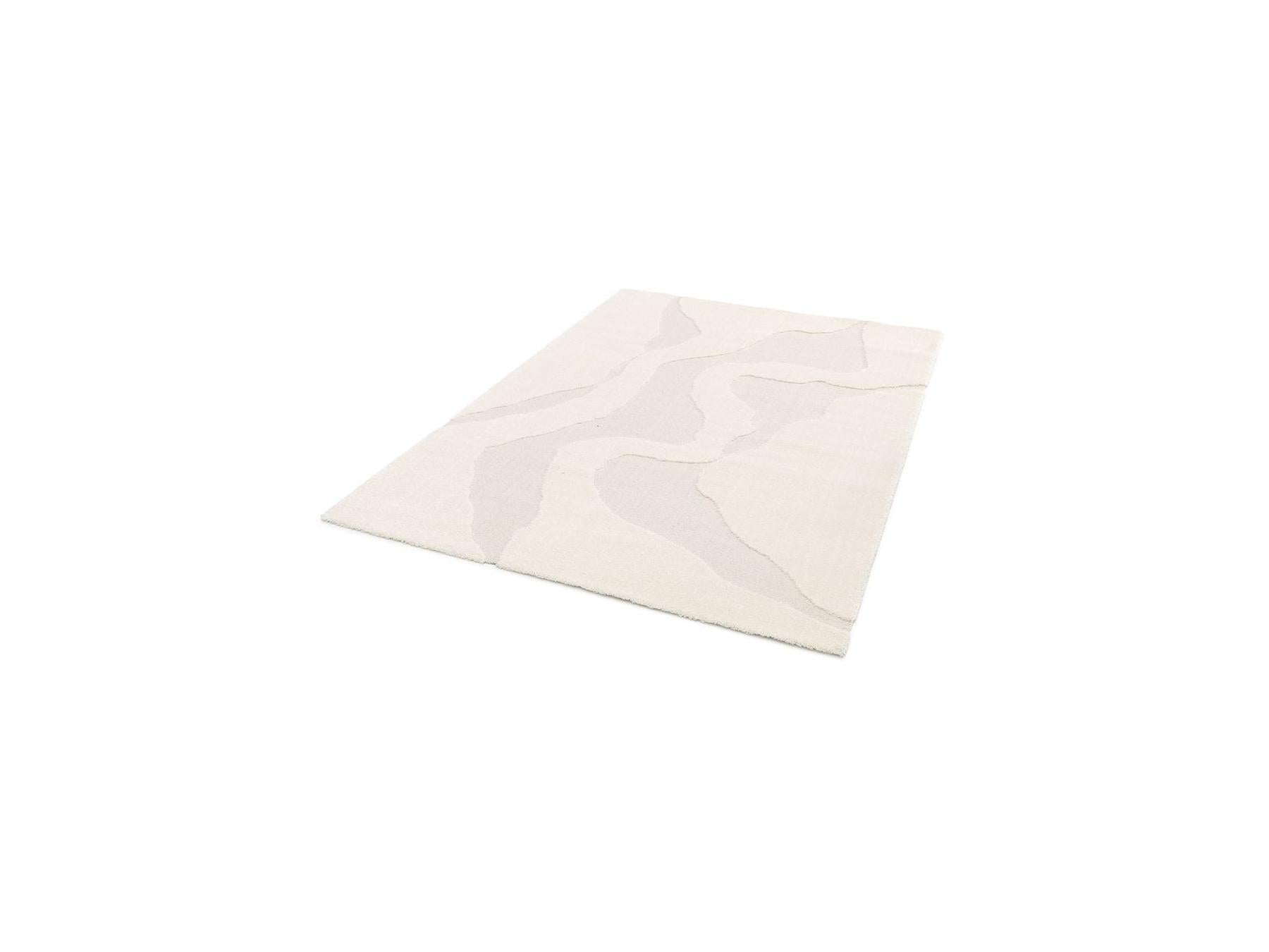 Colas - Tapis Poils Courts - Motif Abstrait - Beige
