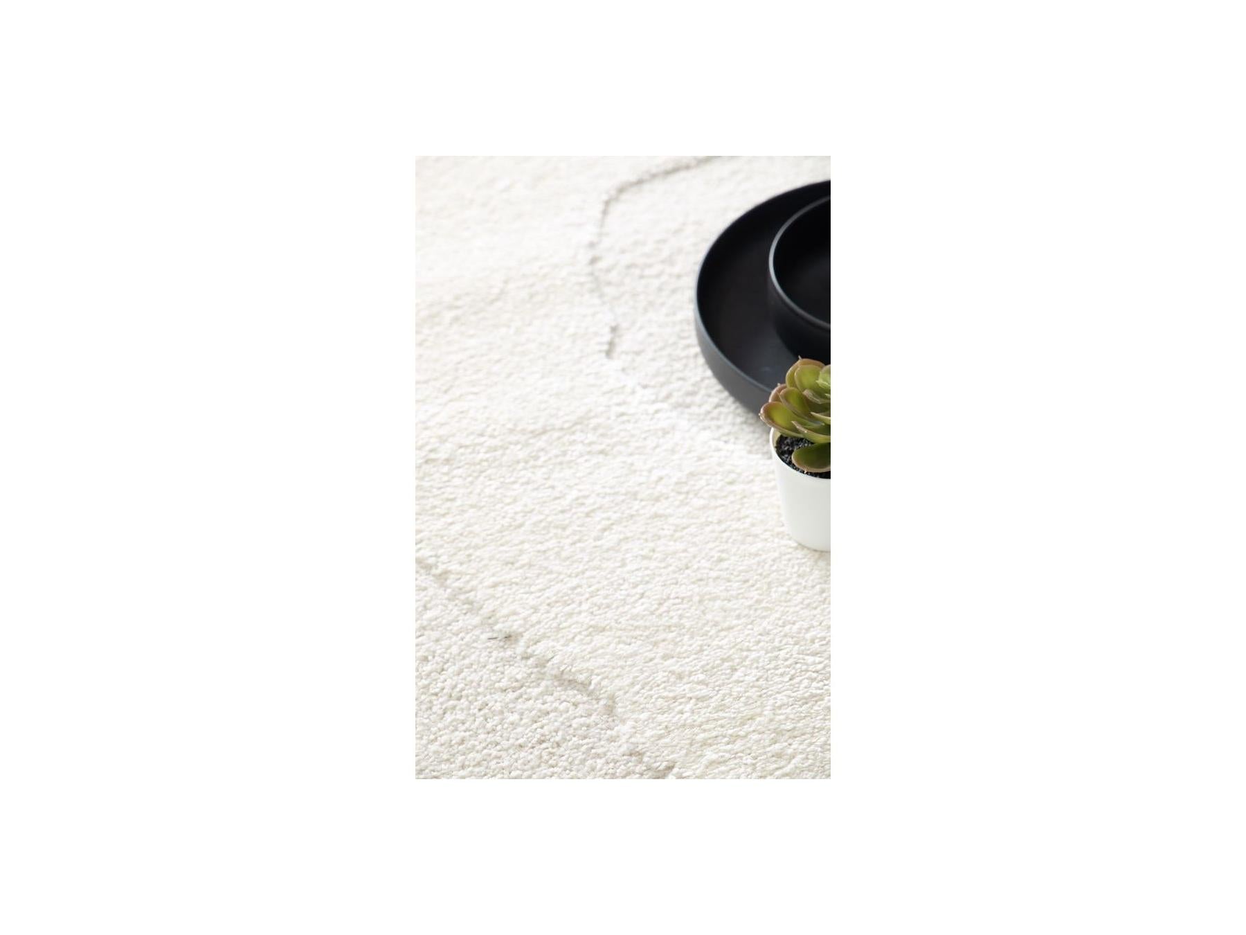Colas - Tapis Poils Courts - Motif Abstrait - Beige