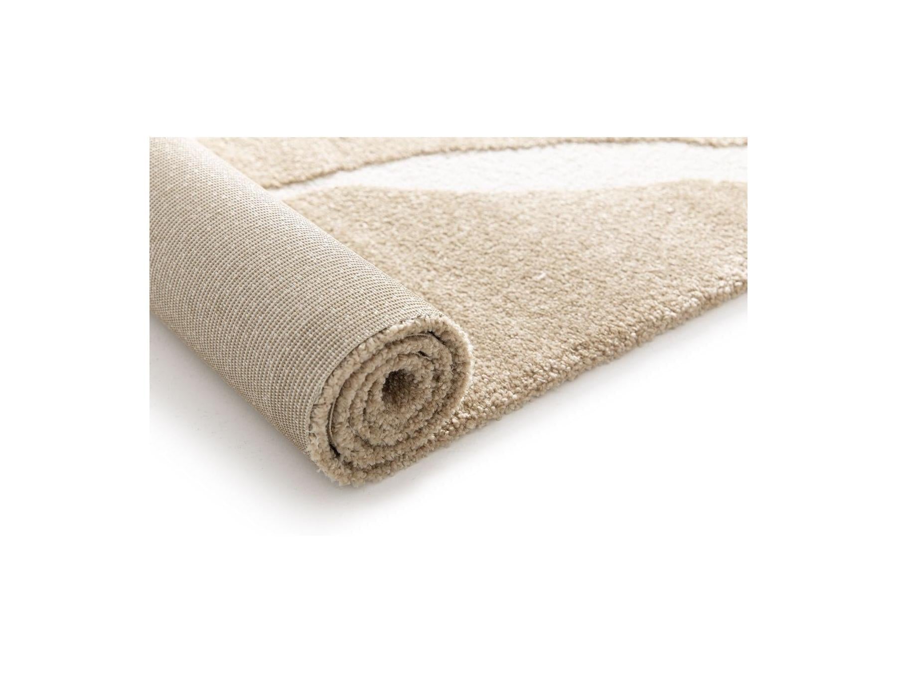 Colas - Tapis Poils Courts - Motif Abstrait - Marron