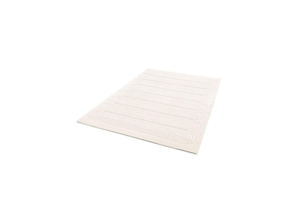 Iago - Tapis Poils Courts - Motif Graphique - Beige
