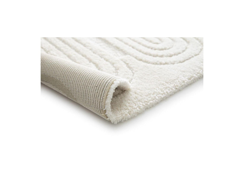 Iago - Tapis Poils Courts - Motif Graphique - Beige