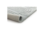Iago - Tapis Poils Courts - Motif Graphique - Bleu
