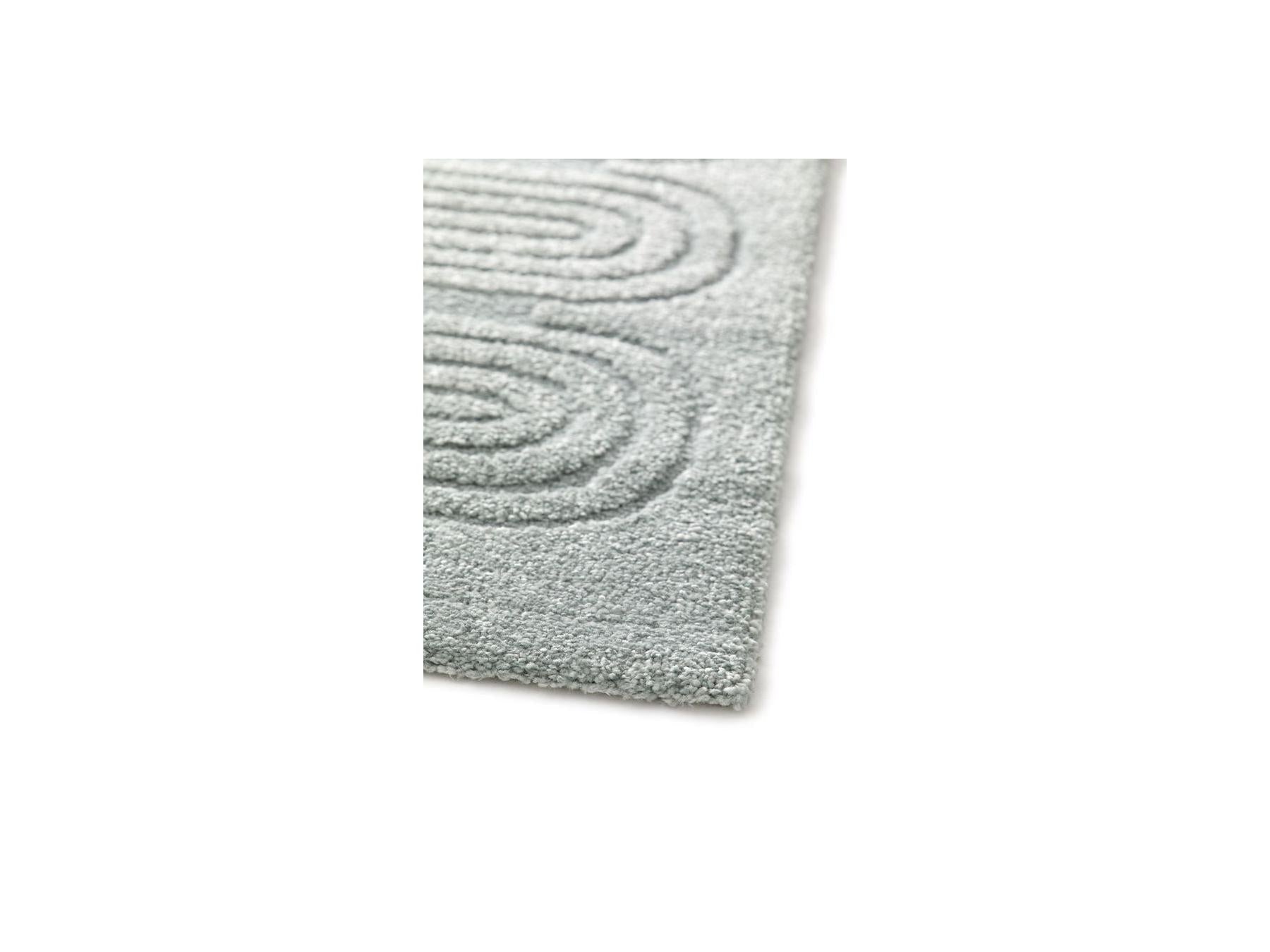 Iago - Tapis Poils Courts - Motif Graphique - Bleu