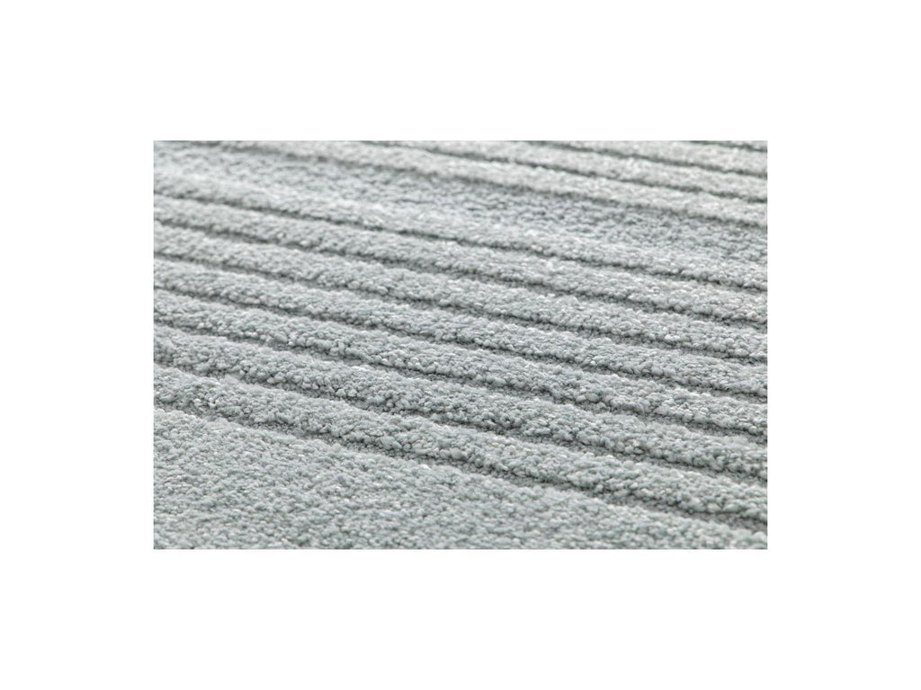 Iago - Tapis Poils Courts - Motif Graphique - Bleu