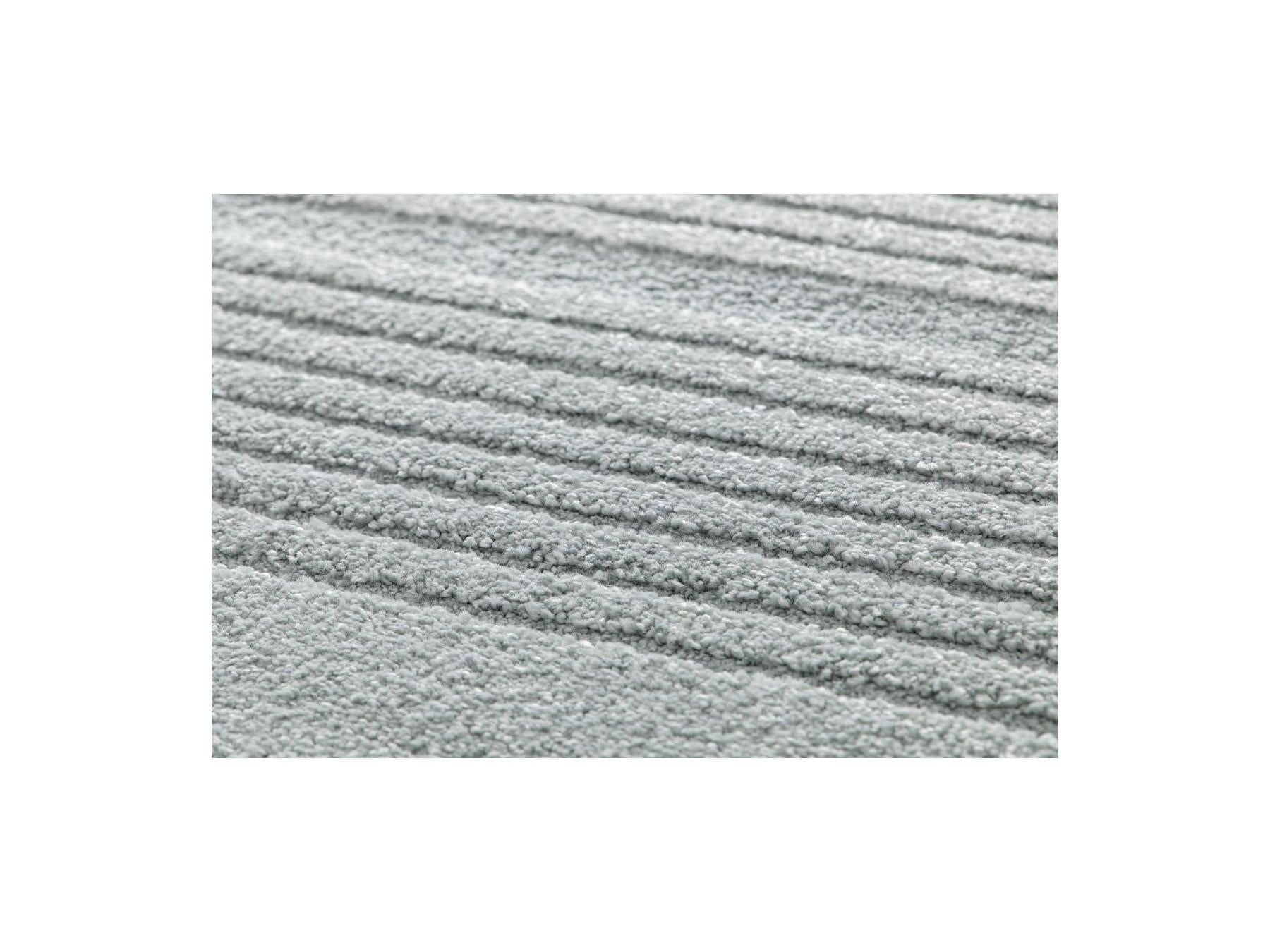 Iago - Tapis Poils Courts - Motif Graphique - Bleu
