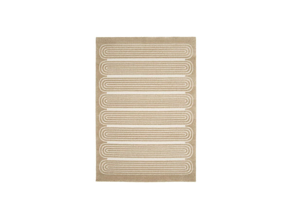 Iago - Tapis Poils Courts - Motif Graphique - Marron