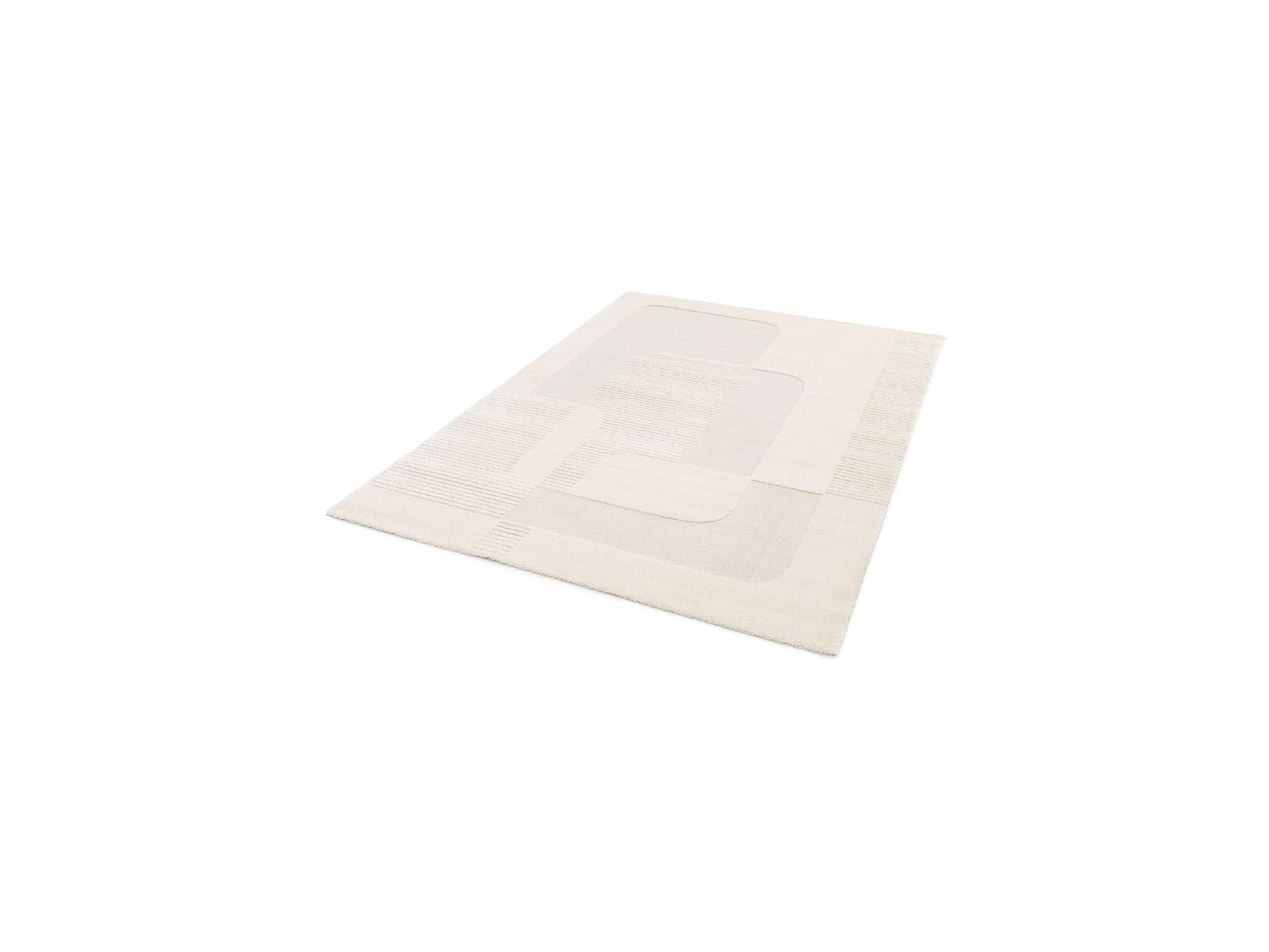 Clotaire - Tapis Poils Courts - Motif Abstrait - Beige