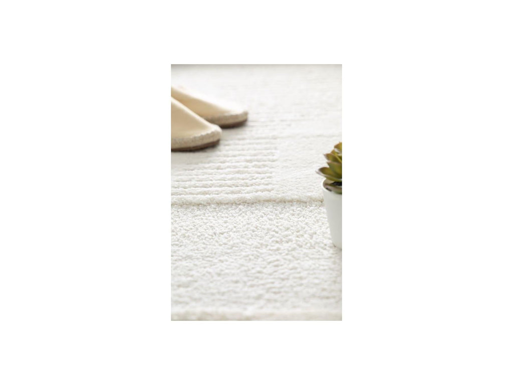 Clotaire - Tapis Poils Courts - Motif Abstrait - Beige