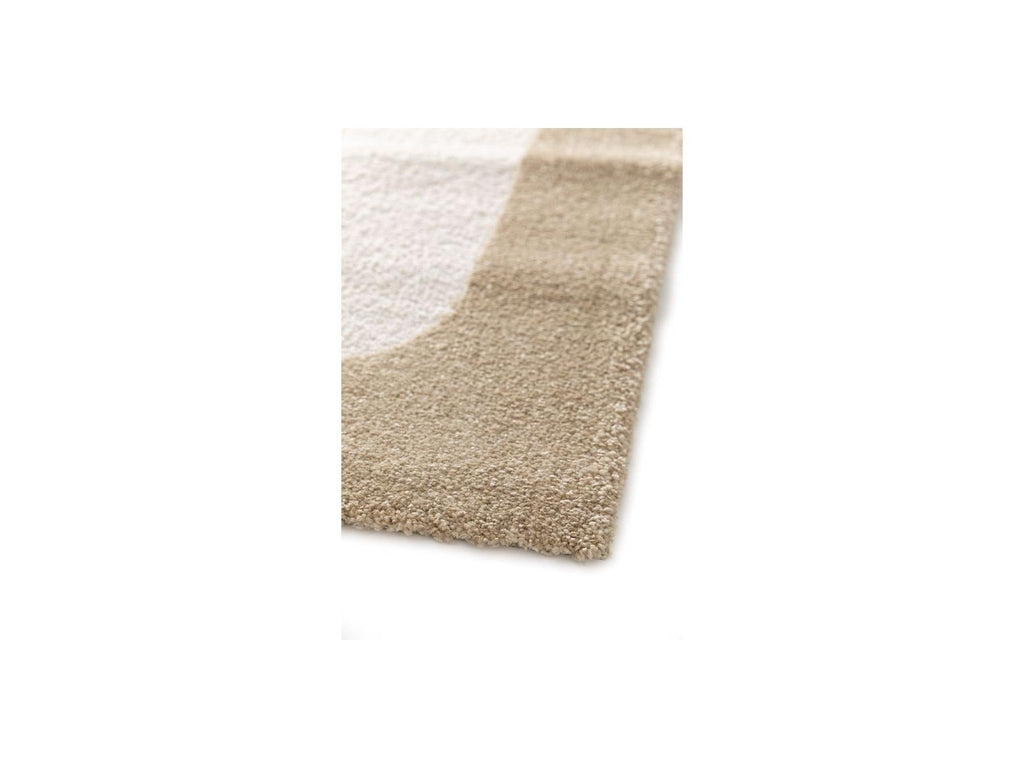 Clotaire - Tapis Poils Courts - Motif Abstrait - Marron