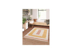Loan - Tapis Poils Longs - Motif Graphique - Jaune