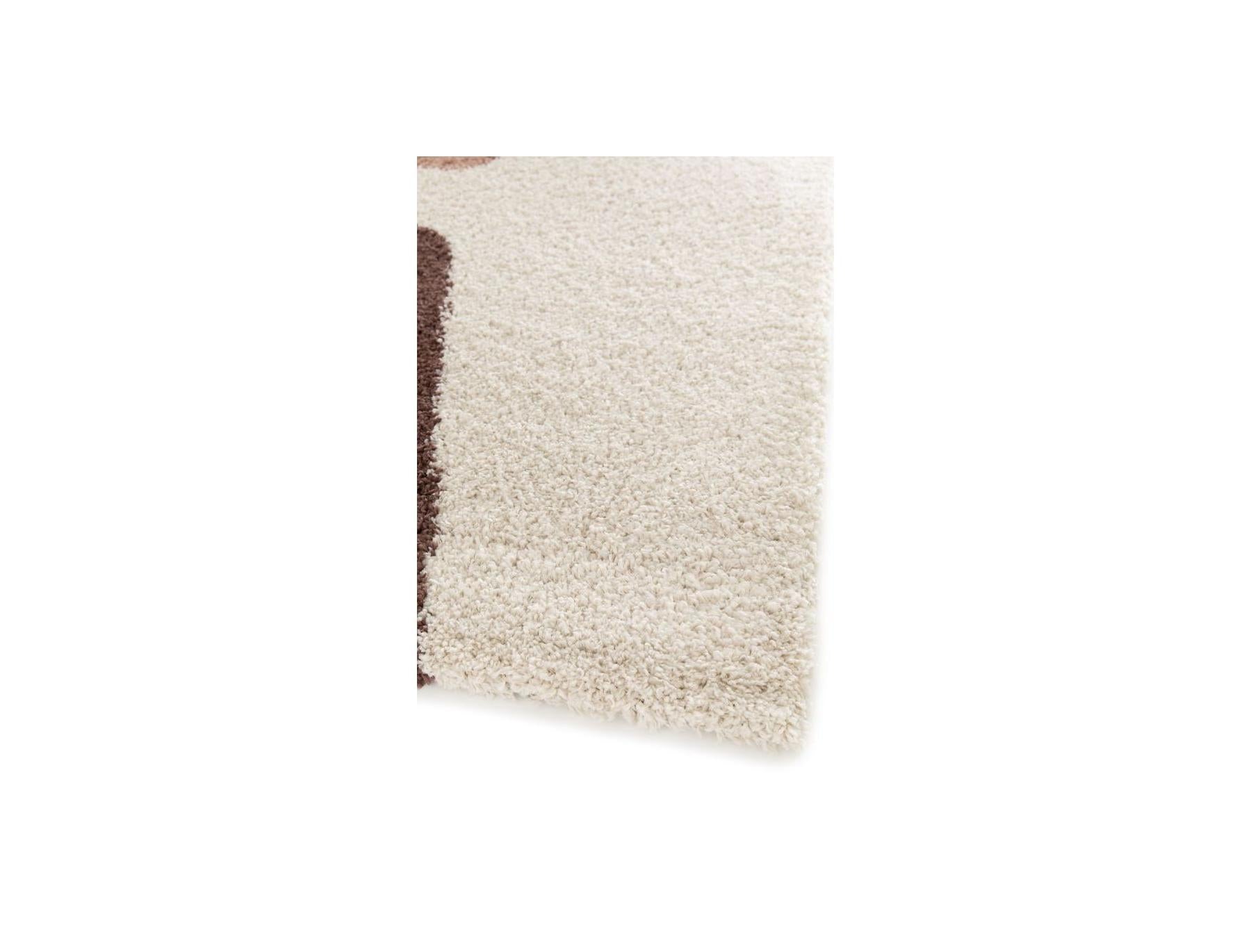 Leandre - Tapis Poils Longs - Motif Géométrique - Jaune