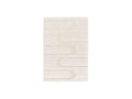 Caleb - Tapis Poils Longs - Motif Graphique - Ecru