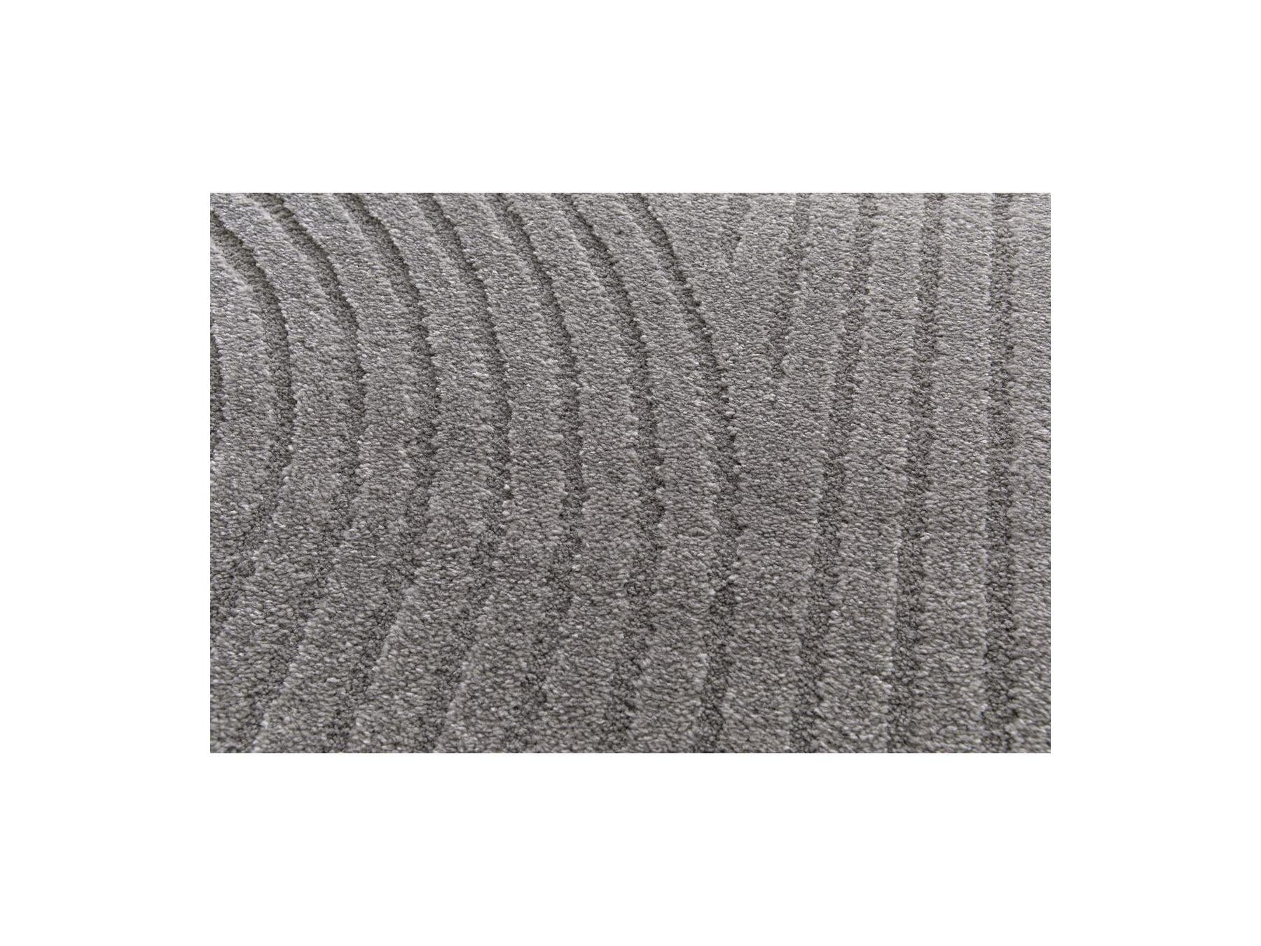 Herve - Tapis Poils Ras - Motif Abstrait - Gris
