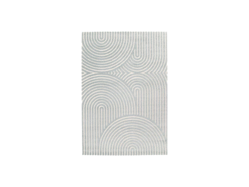 Herve - Tapis Poils Ras - Motif Abstrait - Bicolore