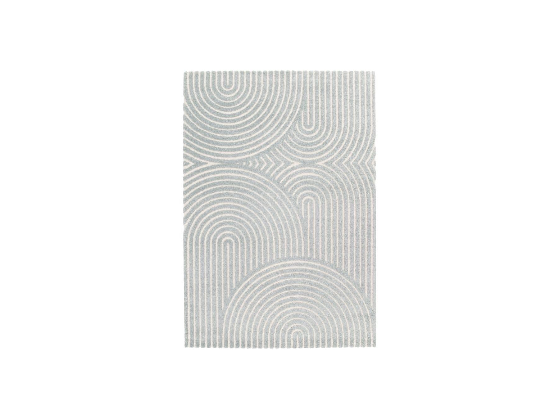 Herve - Tapis Poils Ras - Motif Abstrait - Bicolore