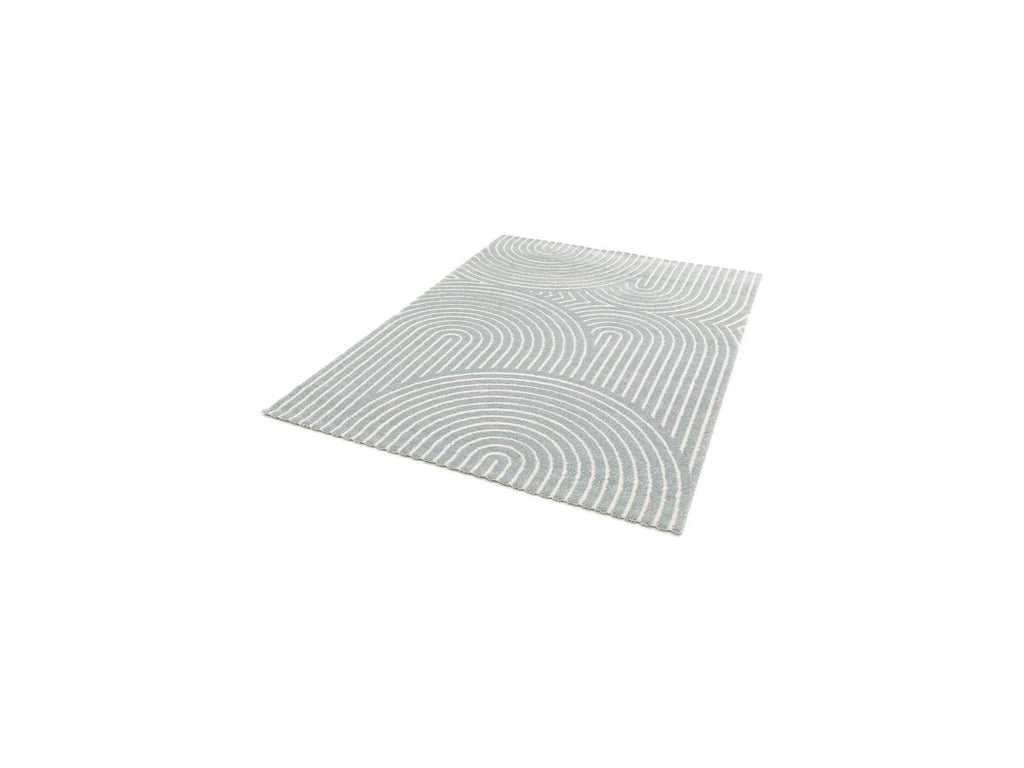 Herve - Tapis Poils Ras - Motif Abstrait - Bicolore