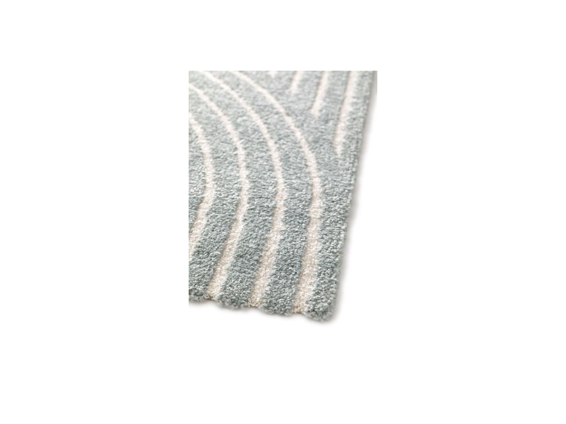 Herve - Tapis Poils Ras - Motif Abstrait - Bicolore