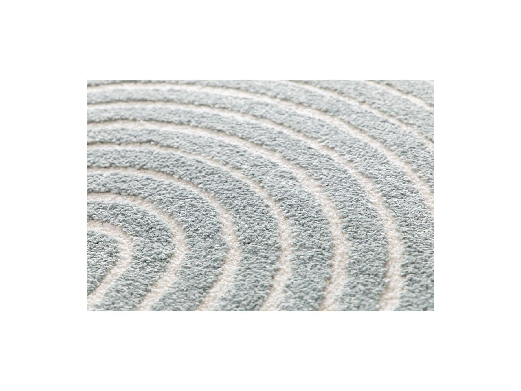 Herve - Tapis Poils Ras - Motif Abstrait - Bicolore