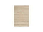 Herve - Tapis Poils Ras - Motif Abstrait - Marron