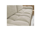 Anakin - Canapé Droit Fixe 3 Places - Tissu Bouclette - 2 Coussins