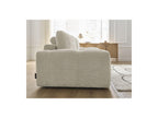Anakin - Canapé Droit Fixe 3 Places - Tissu Bouclette - 2 Coussins
