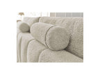 Anakin - Canapé Droit Fixe 3 Places - Tissu Bouclette - 2 Coussins
